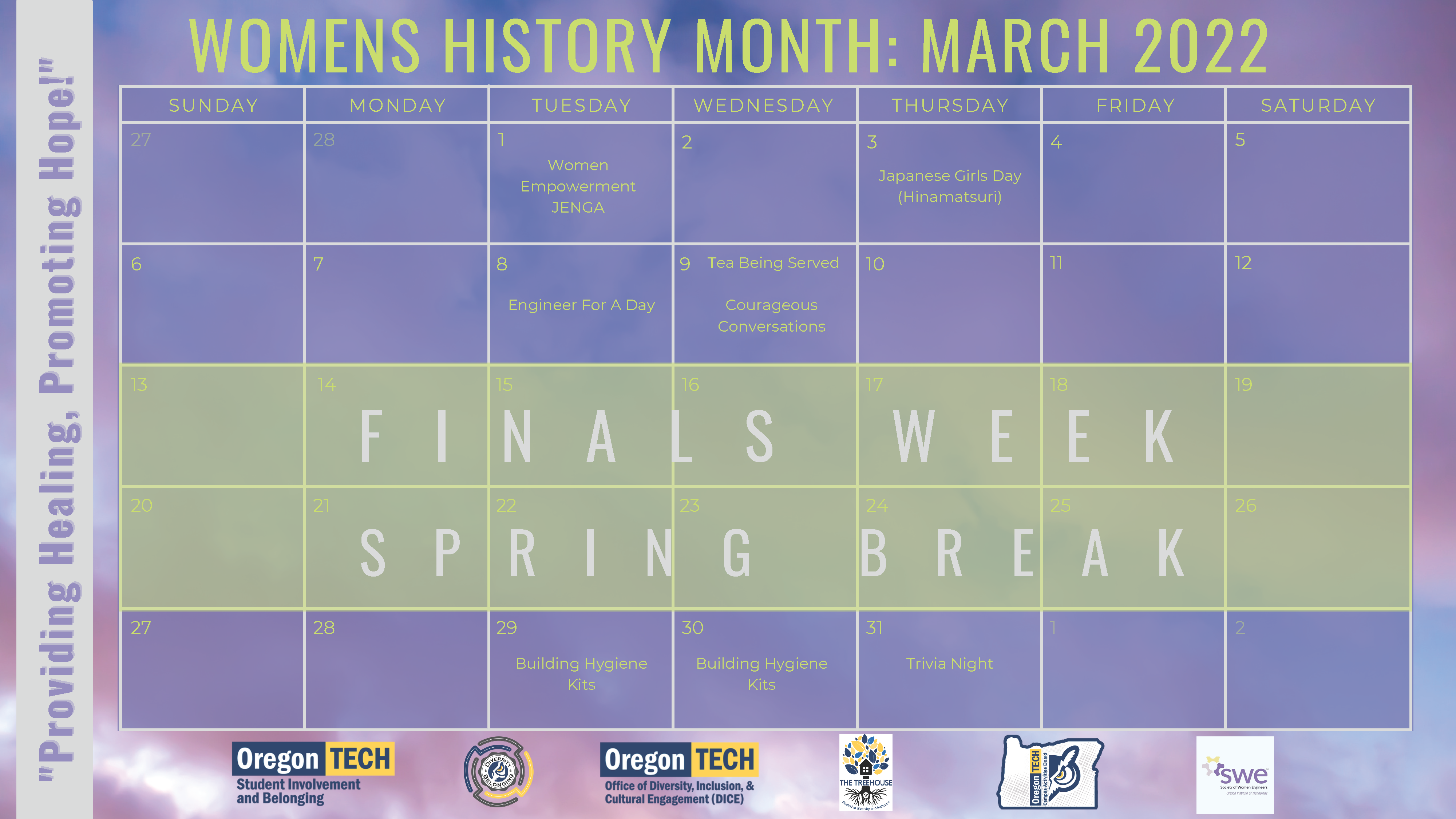 Iuic Calendar 2022 Diversity & Belonging | Oregon Tech