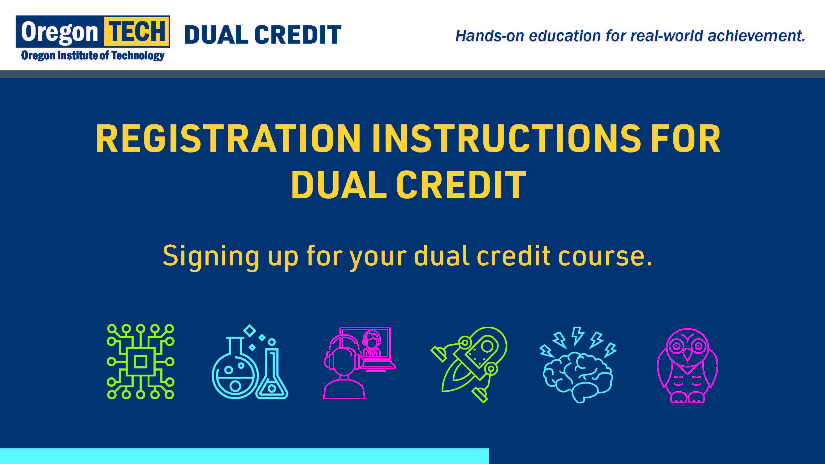 Dual Credit Registration Instructions 2022-23
