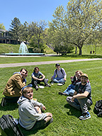 Spring Fling Students on Lawn