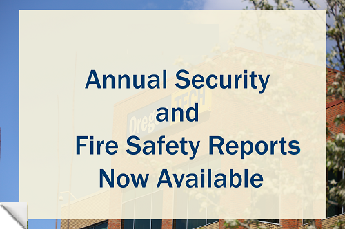 Annual fire and safety reports graphic