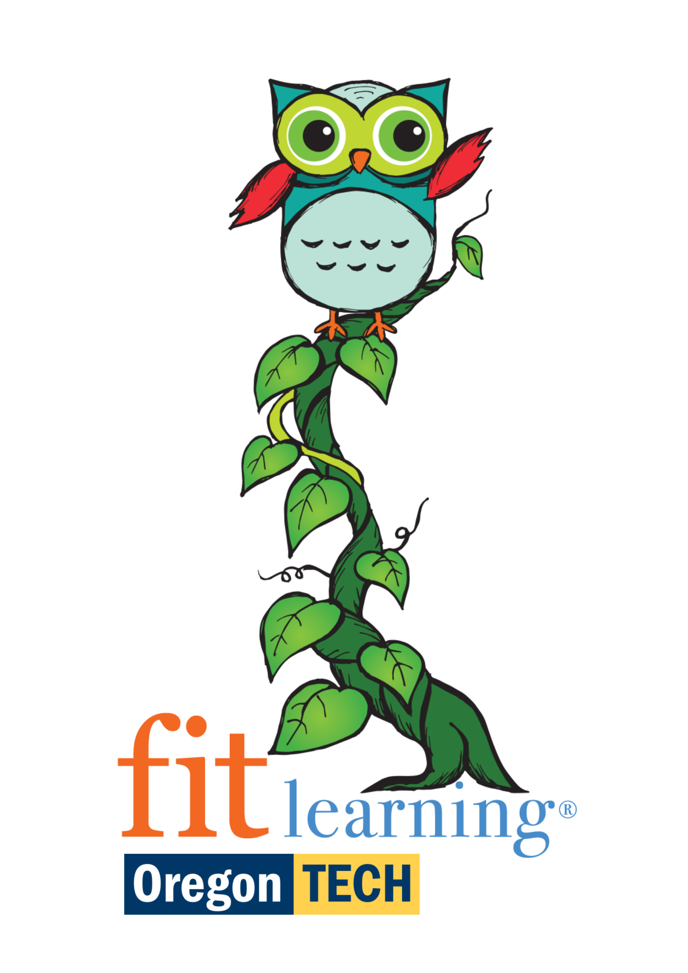 climbing vine with owl and fitlearning logo