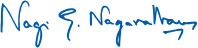 Nagi G. Naganathan full signature - blue line graphic