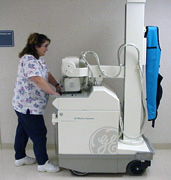 A typical portable radiographic unit.