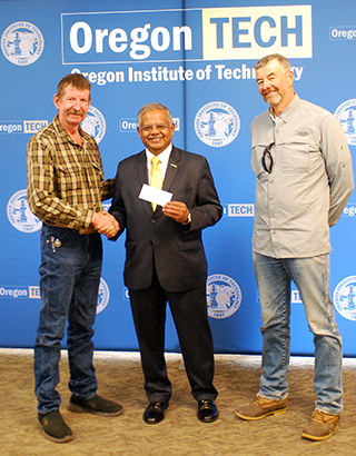 John Hyde, President Naganathan and Taylor Hyde