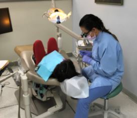 Mayra RochaRamos with Malin student