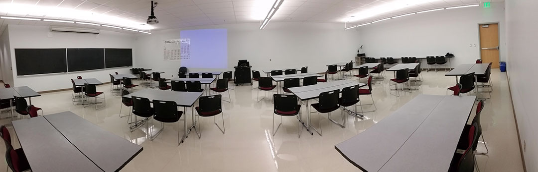 OW 216 - Seats up to 64 students at tables of 4. Equipped wi