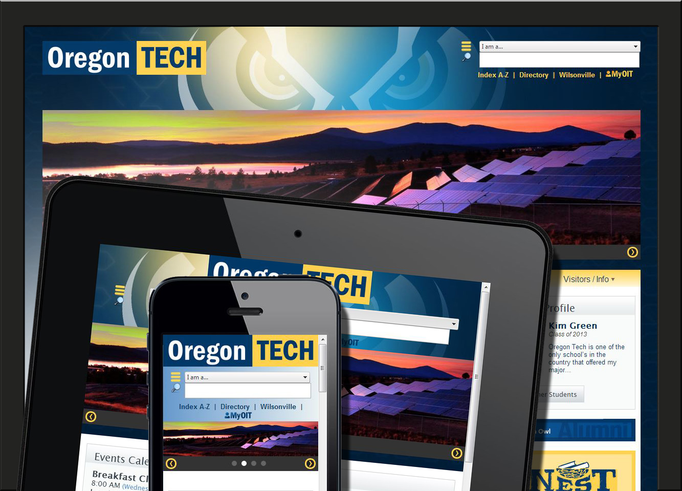 responsive website announcement