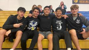 Students at Blackout for Hunger 2022