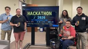 Hackathon Participants Josh, Scott, Noah, Anibal, Trevor