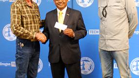 John Hyde, President Naganathan and Taylor Hyde