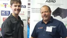 Presenting the Aero Award to the Univ of Toronto