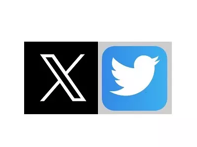 X and Twitter logo
