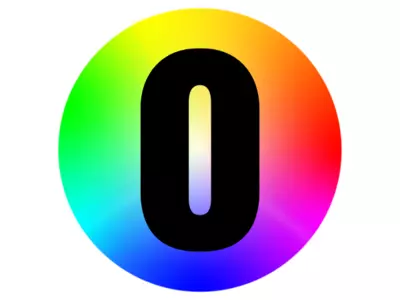 Out in STEM Club logo of O in front of color wheel rainbow