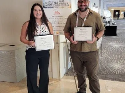 Cali West and Will Duarte at SNMMI Orlando