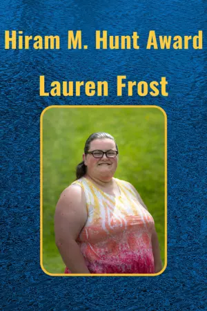 Hiram m. Hunter Award - Lauren Frost
