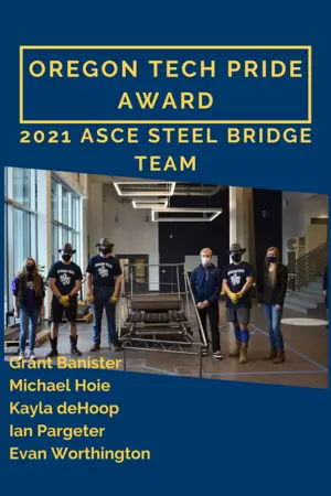 Pride Award - ASCE Steel Bridge team 2021