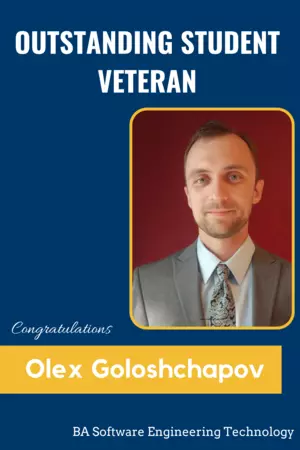 Outstanding Student Veteran - Olex Goloshchapov