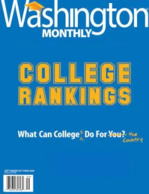 Washington Monthly - College Rankings graphic
