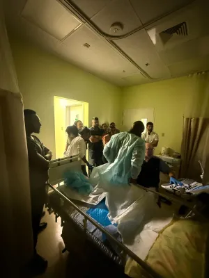 Neil Santos goes through a case study with participants at the workshop