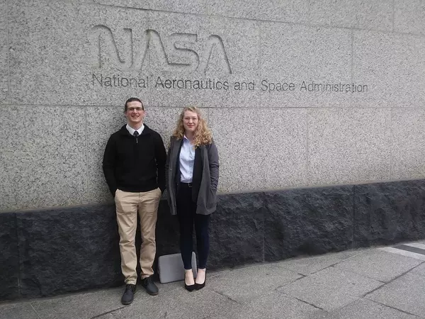 Brandon Foose and Rowan Parker at NASA Space Grant Directors meeting