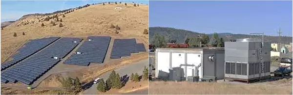 Solar Field and Geothermal Plant